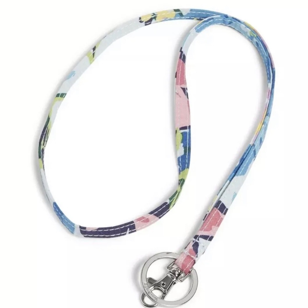 New NIP Vera Bradley ID Lanyard Marian Floral Signature Cotton